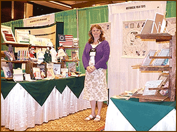 Julie exhibiting in Atlanta at AASLH's annual meeting.