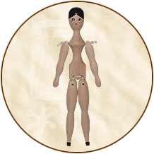Click to View Enlarged Image of Penny Wooden Doll Only
