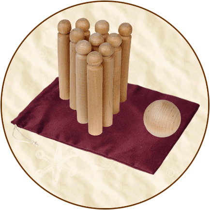 Nine Pins (with cloth bag)