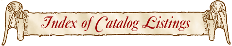 Index of Catalog Listings