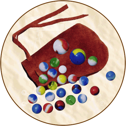 Marbles (with suede pouch)